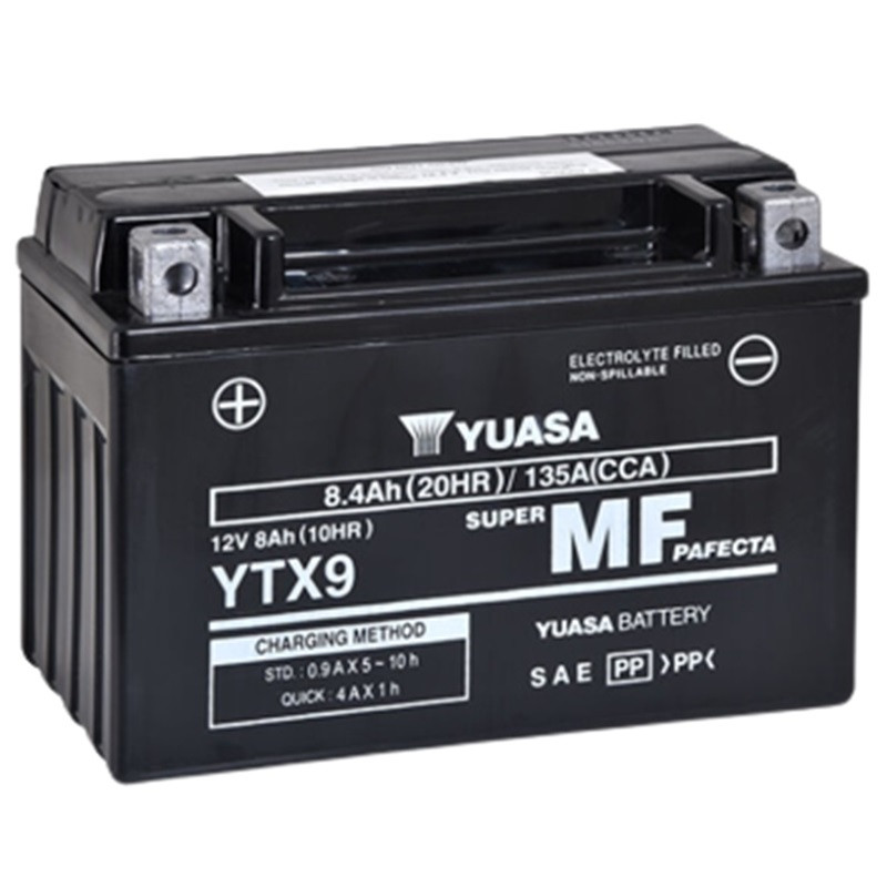 Batterie YUASA YTX9 FA 12 Volts 8.4 Ah