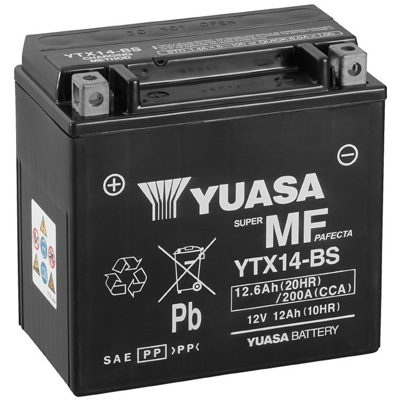 Batterie YUASA YTX14-BS 12 Volts 12.6 Ah