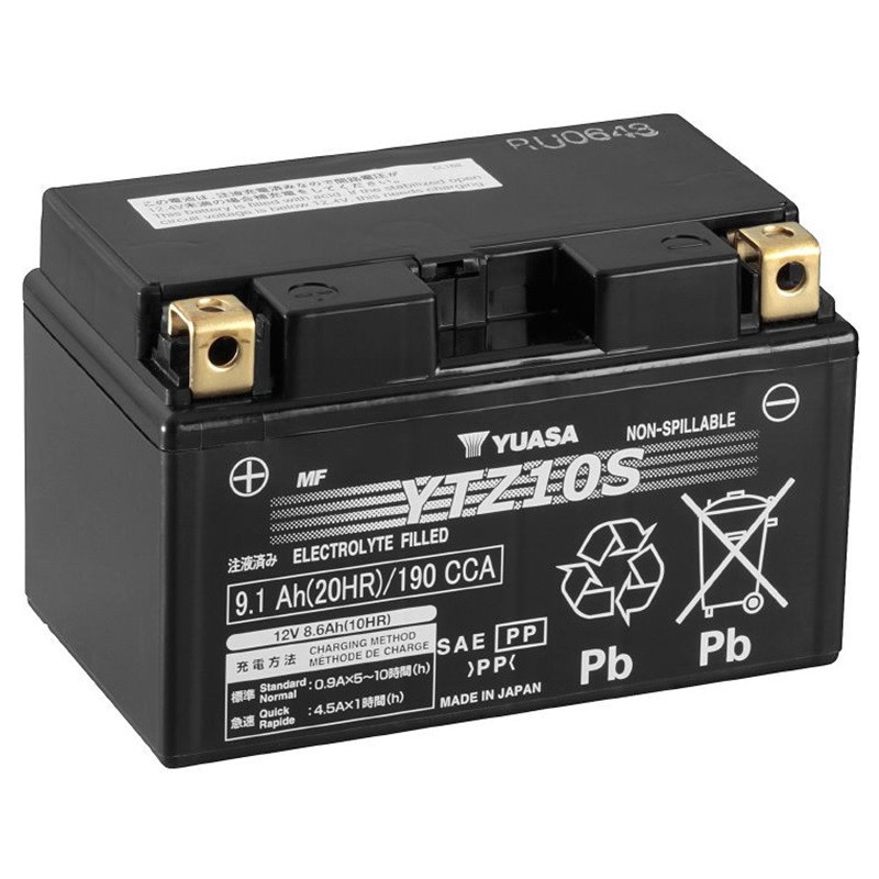 Batterie YUASA YTZ10S 12 Volts 9 Ah
