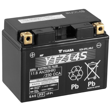 Batterie YUASA YTZ14S 12 Volts 11.8 Ah