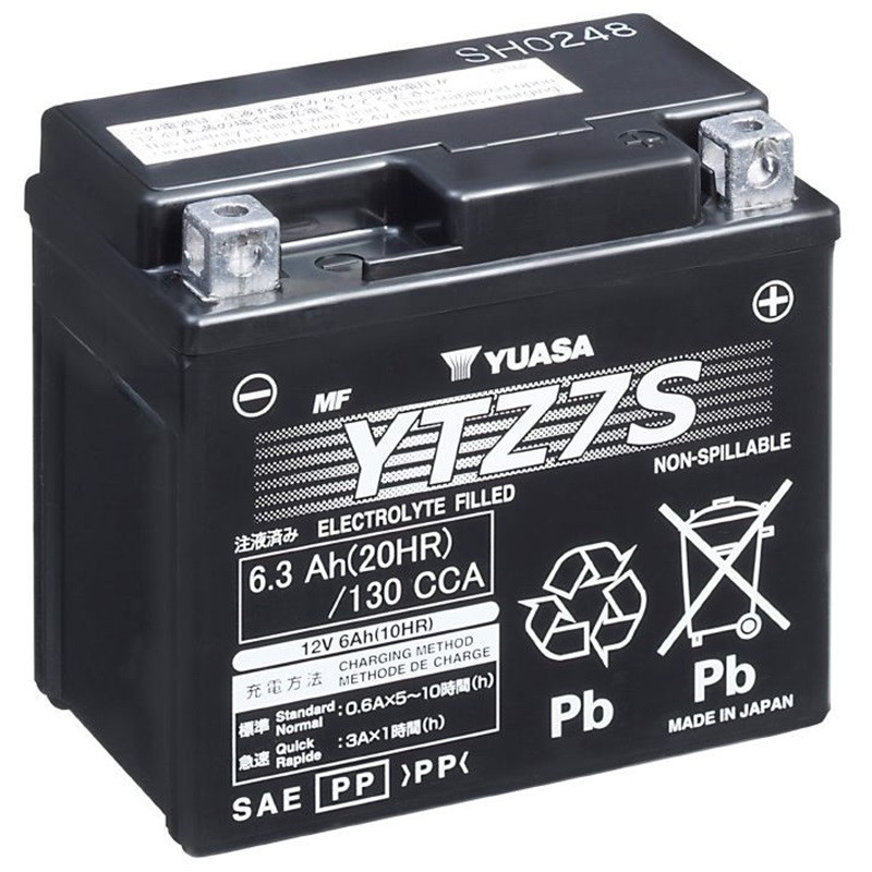Batterie YUASA YTZ7S 12 Volts 6 Ah