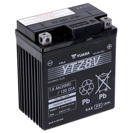Batterie YUASA YTZ8V 12 Volts 7.4 Ah