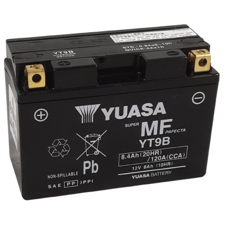 Batterie YUASA YT9B FA 12 Volts 8.4 Ah