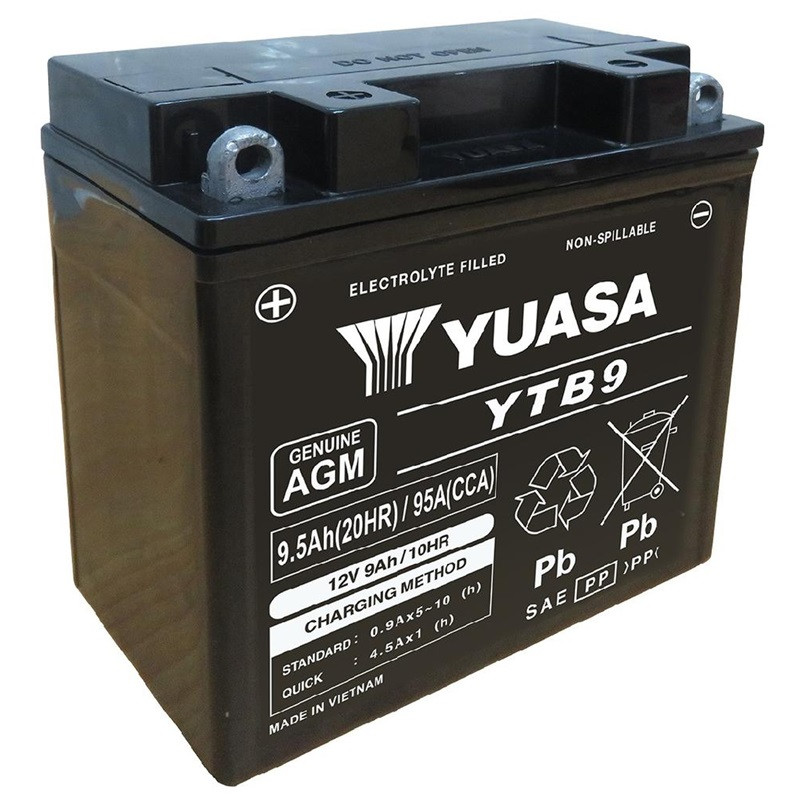 Batterie YUASA YTB9 FA 12 Volts 9.5 Ah