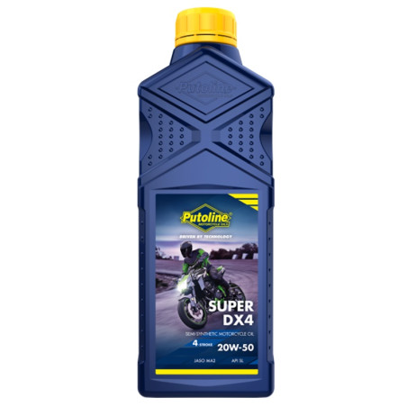 Huile Moteur 4T Putoline Super DX4 Semi Synthétique 20W50 - Bidon de 1 Litres
