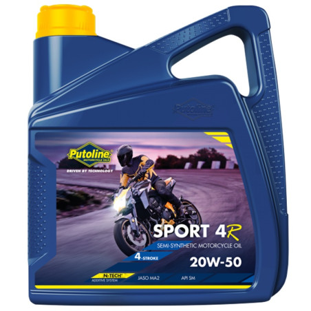 Huile Moteur 4T Putoline Sport 4R Semi Synthétique 20W50 - Bidon de 4 Litres
