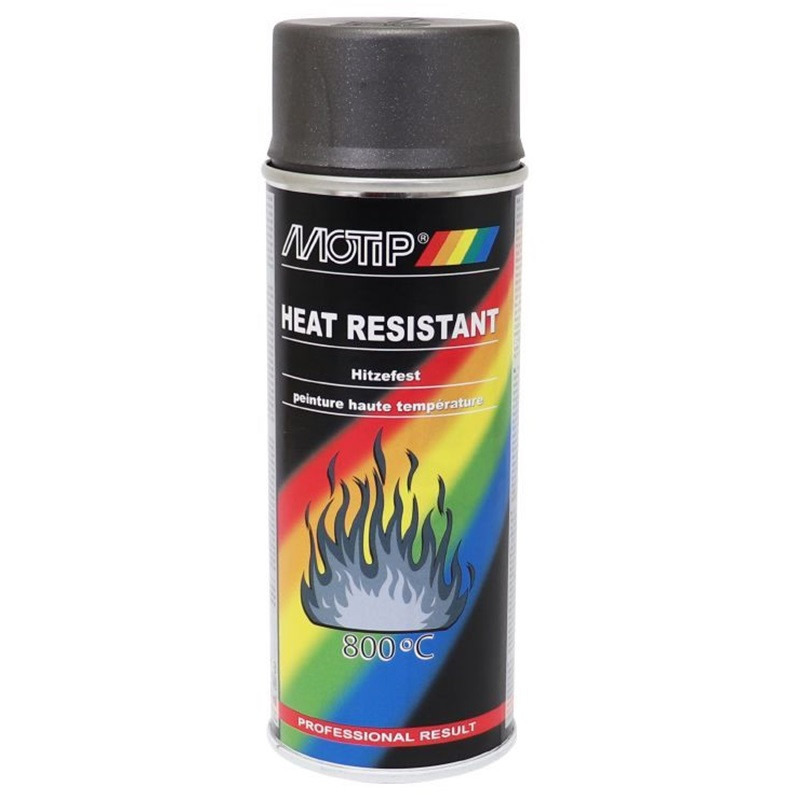 Bombe de Peinture Haute Température 800°C Anthracite Motip