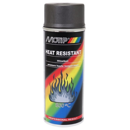 Bombe de Peinture Haute Température 800°C Anthracite Motip