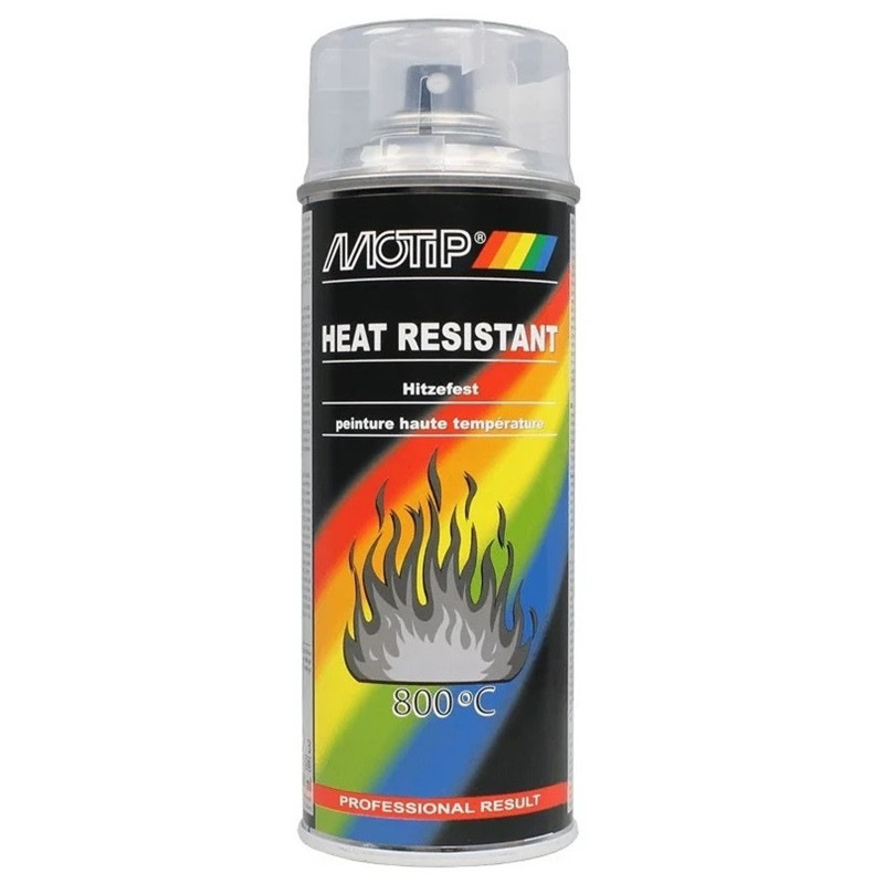 Bombe de Peinture Haute Température 800°C Vernis Transparent Motip