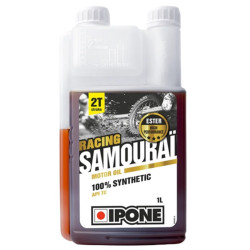 Huile Moteur 2T IPONE Samouraï Racing 100% Synthétique - Bidon de 1 Litre
