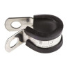 Collier de Fixation en Acier avec Revêtement en Caoutchouc Noir