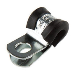 Collier de Fixation en Acier Inoxydable avec Revêtement en Caoutchouc Noir