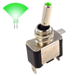 Interrupteur à Levier 2 Positions ON-OFF avec Voyant LED Vert
