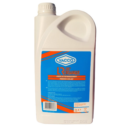 Liquide de Refroidissement YACCO LR Organique - Bidon de 2 Litres