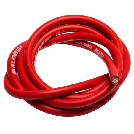 Fil de Bougie d'Allumage Rouge Malossi Ø 7 mm - Longueur 50 cm