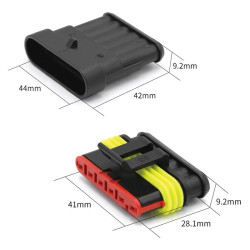 Connecteur Électrique Étanche 6 contacts