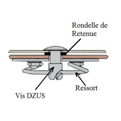 Ressort DZUS S5A-200 pour Vis DZUS AJ5