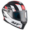 Casque Intégral MT Helmets Stinger 2 Zivze Noir / Blanc / Rouge Mat