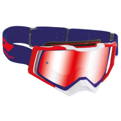 Masque Cross Progrip 3309 Rapid Mirror Bleu / Rouge