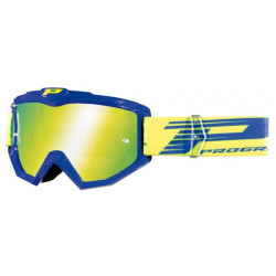 Masque Cross Progrip 3201 Atzaki Mirror Bleu / Jaune