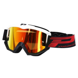 Masque Cross Progrip 3201 Atzaki Mirror Blanc / Noir