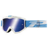 Masque Cross Progrip 3201 Atzaki Mirror Blanc / Bleu