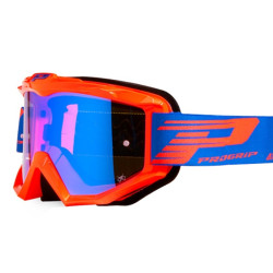 Masque Cross Progrip 3201 Atzaki Mirror Orange / Bleu