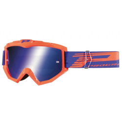 Masque Cross Progrip 3201 Atzaki Mirror Orange / Bleu