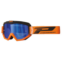 Masque Cross Progrip 3201 Atzaki Mirror Orange Fluo / Noir