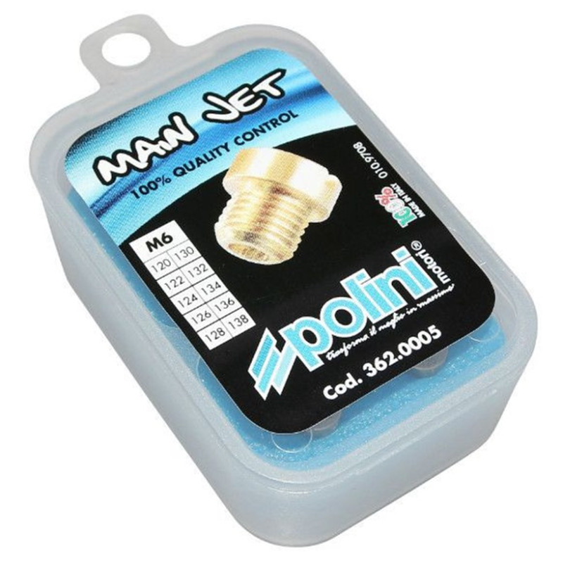 Boite de 10 Gicleur Principal pour Carburateur POLINI PHBN / PHVA de 120 à 138