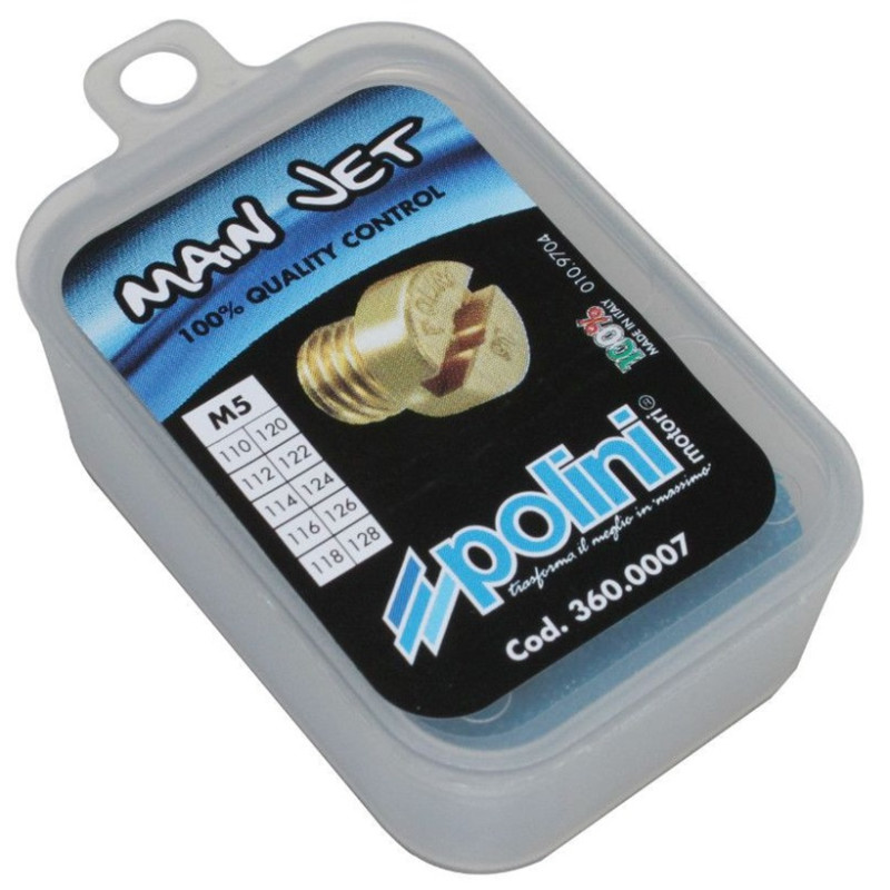 Boite de 10 Gicleur Principal pour Carburateur POLINI PHBG / SHA de 110 à 128