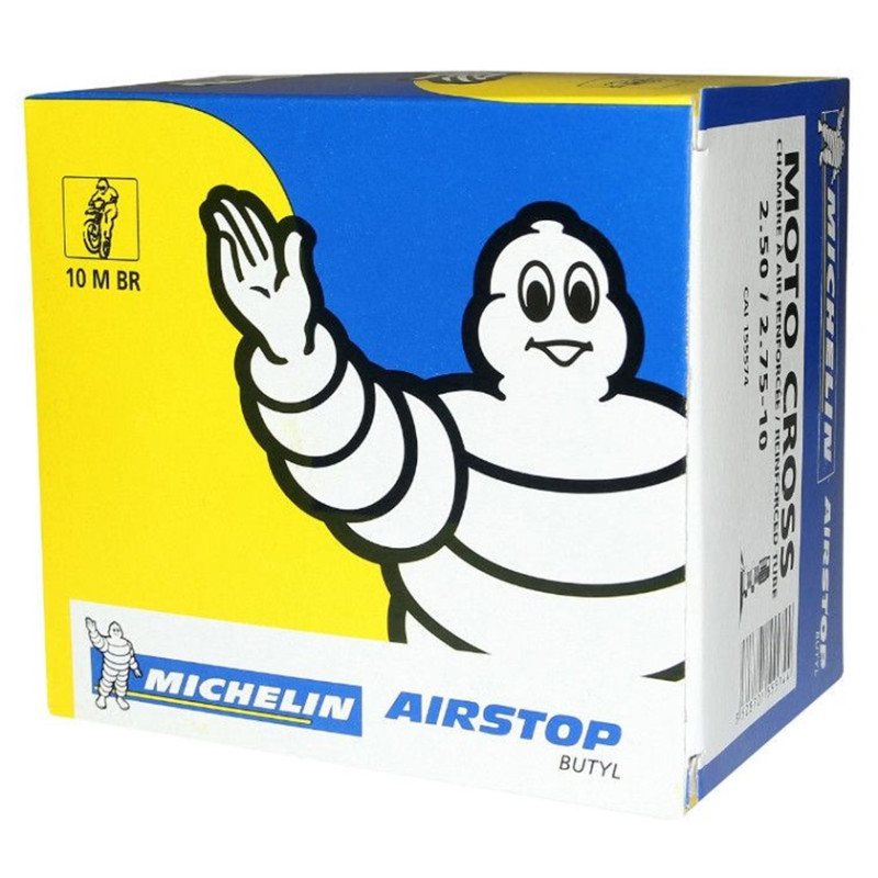 Chambre à Air MICHELIN 10MBR Moto 2.50-10 ou 2.75-10 Valve TR4