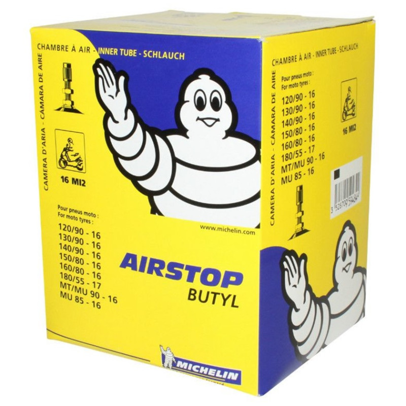 Chambre à Air MICHELIN 16MI2 Moto 120/90-16 ou 150/80-16 Valve Valve TR4