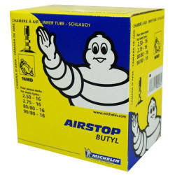 Chambre à Air MICHELIN 16MD Moto 2.75-16 ou 90/80-16 Valve Valve TR4