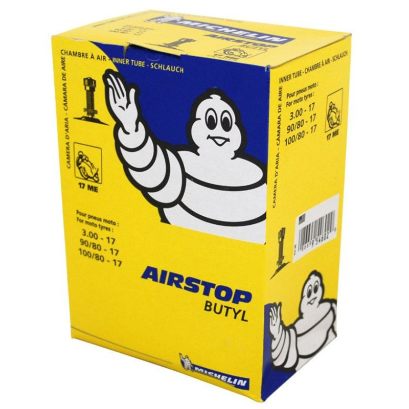 Chambre à Air MICHELIN 17ME Moto 3.00-17 ou 100/80-17 Valve TR4
