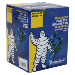 Chambre à Air MICHELIN 19MER Renforcée Moto 100/90-19 ou 120/80-19 Valve TR4