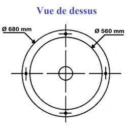 Balise de Piste Tronconique Jaune