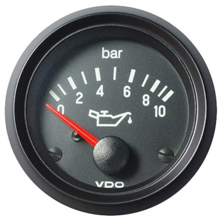 Manomètre VDO Pression Huile 10 Bars - 12 Volts