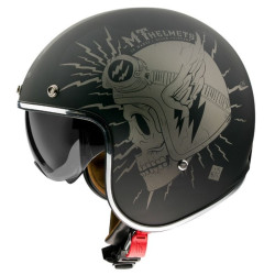 Casque Jet MT Helmets Le Mans 2 SV Diler A2 Noir Mat