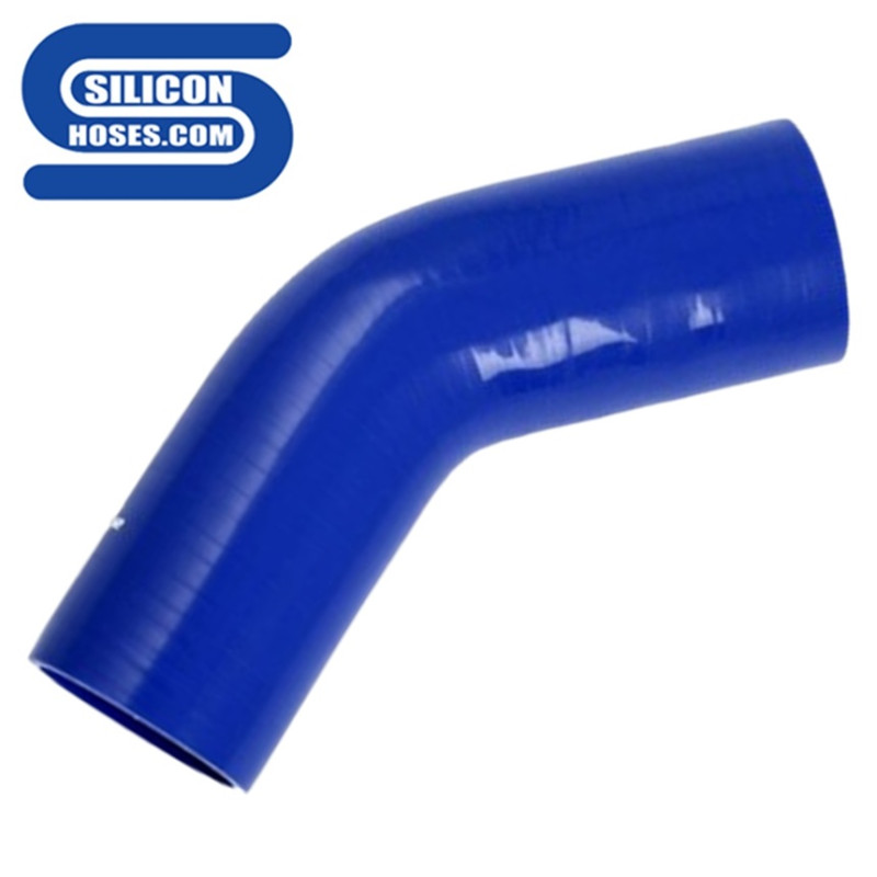 Durite Silicone Coudée 45° Bleu - Silicon Hoses