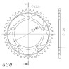 Couronne Acier Supersprox 41 Dents Pas 530 pour Suzuki GSX 1400