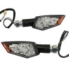 Clignotant LED pour Moto Avoc Konan Transparent / Noir Homologué CE
