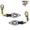 Clignotant LED Séquentiels pour Moto Avoc Sakura Transparent / Noir Homologué CE