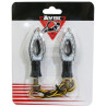 Clignotant LED Séquentiels pour Moto Avoc Sakura Transparent / Noir Homologué CE