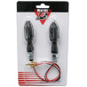 Clignotant LED pour Moto Avoc Osaka Transparent / Noir Homologué CE