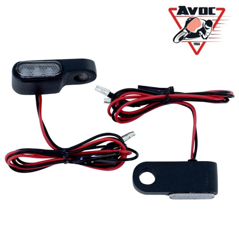 Clignotant LED pour Moto Avoc Matsuyama Transparent / Noir Homologué CE