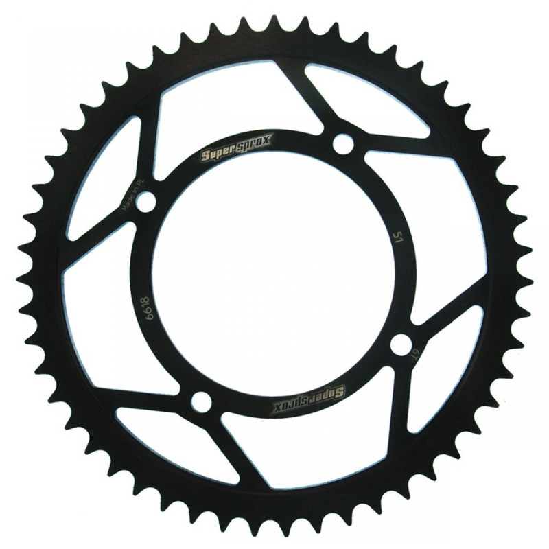 Couronne Acier Supersprox 51 Dents Pas 420 pour Beta RR 50 Enduro ou Motard