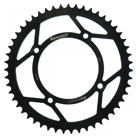 Couronne Acier Supersprox 51 Dents Pas 420 pour Beta RR 50 Enduro ou Motard