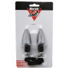 Clignotant LED pour Moto Avoc Hino Transparent / Noir Homologué CE