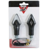 Clignotant LED pour Moto Avoc Iwa Transparent / Noir Homologué CE